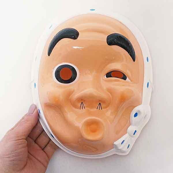 お面 おかめ・ひょっとこ 2枚セット 約H21-23cm : 販促イベント屋