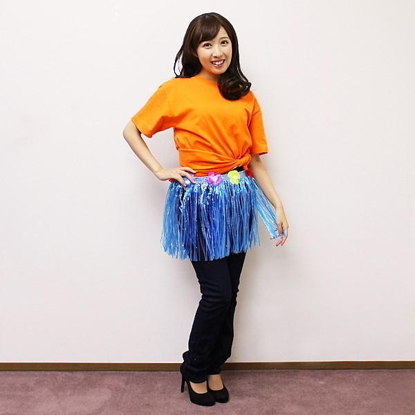 ダンス用30cm腰みの 12枚セット（桃・青・黄各4枚