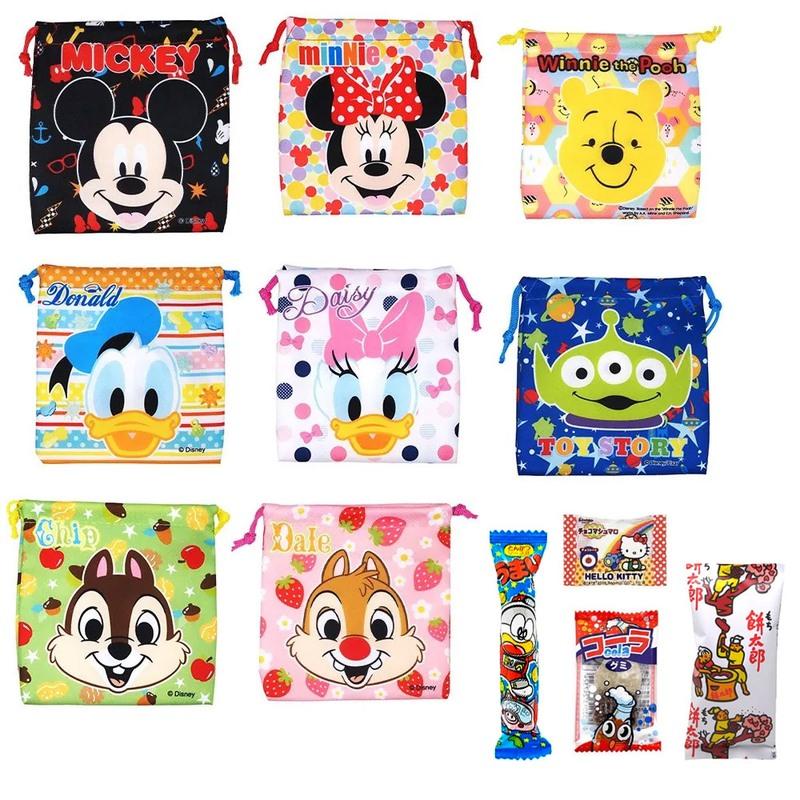 ディズニーフェイス巾着袋 お菓子入詰め合せ景品セット 30個+予備巾着