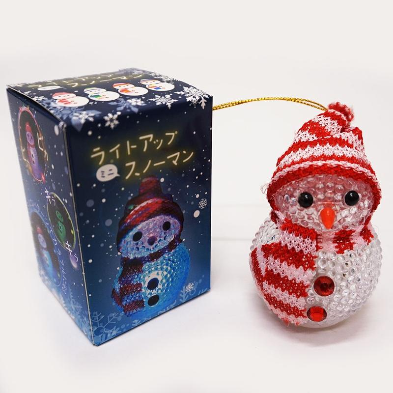 LED イルミネーション スノーマン 8cm 12個 ［1個あたり247円