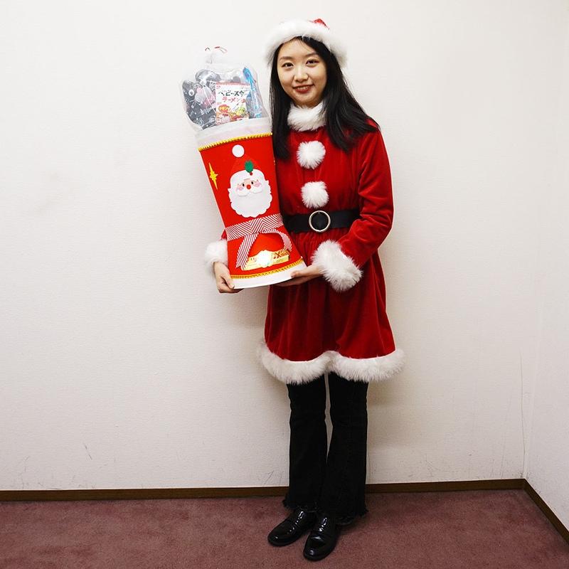 クリスマス クリスマス お菓子入りジャンボサンタ赤ブーツ 全長60cm 
