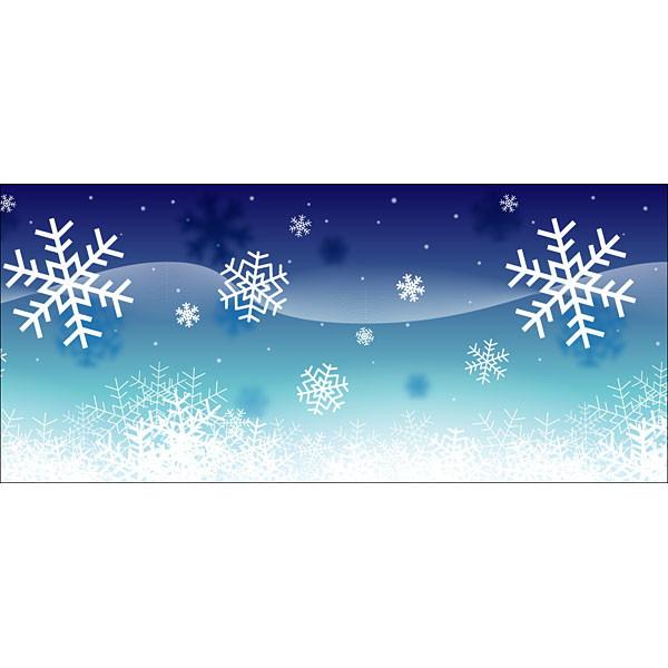 ウィンター 装飾 ワゴンなど腰巻き ロール幕 60cm×5m巻 ブルースノー