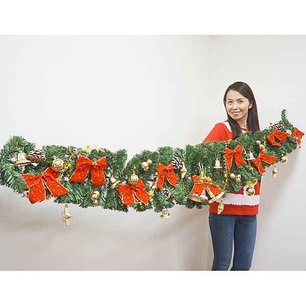 クリスマス 装飾 店舗の入口や連続面に スワッグ ガーランドセット