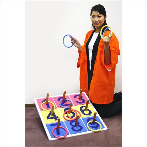木製抽選輪投げ[輪なげ・わなげ]ゲームA ポリ製輪付【イベント・お祭り