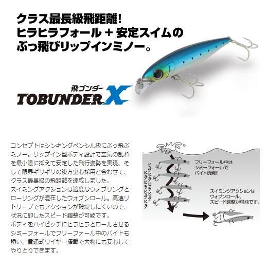 ルアー 【選べる3点セット】飛ブンダー X 95mm Aqua Wave アクア