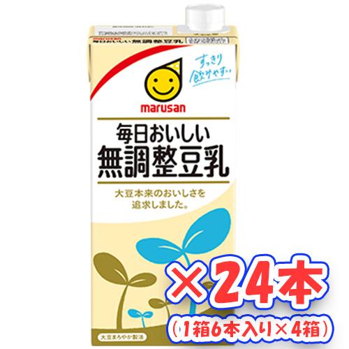 マルサンアイ 毎日おいしい 無調整豆乳 1000ml 24本 6本ｘ４ 送料無料 4901033633042 和歌山てんこもり 通販 Yahoo ショッピング
