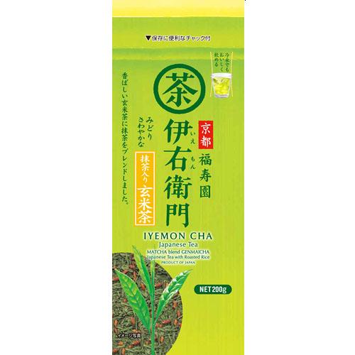 宇治の露 伊右衛門 抹茶入り口・入口玄米茶 200g袋×12個×2仕掛ける (爆買) 玄米茶-ドリンク、水、お酒
