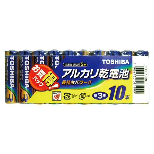 TOSHIBA アルカリ乾電池 単３形 完売 １０本入 ×３個 《週末限定タイムセール》 合計３０本 単三電池 単三乾電池 東芝 代引き不可 送料無料 メール便
