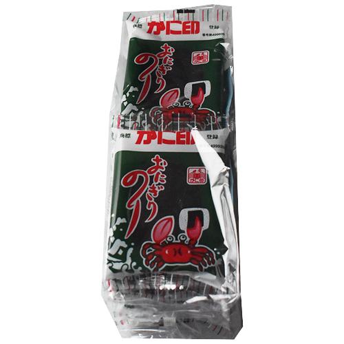 木村海苔 かに印 おにぎりのり ６枚 １０袋 １０個 味付け海苔 有明海産 ご飯のおとも おやつ おつまみ 甘辛い味付け 手土産 お返し a 和歌山てんこもり 通販 Yahoo ショッピング
