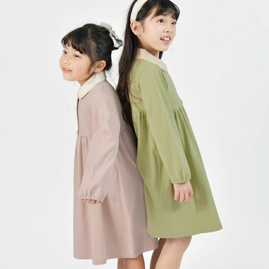 子供服 女の子 キッズ 子供 安い おしゃれ 丸襟 ワンピース 長袖 ワンピ ワンピース ベビー キッズ 子供 こども 子ども ダンス Ever Closet 通販 Yahoo ショッピング