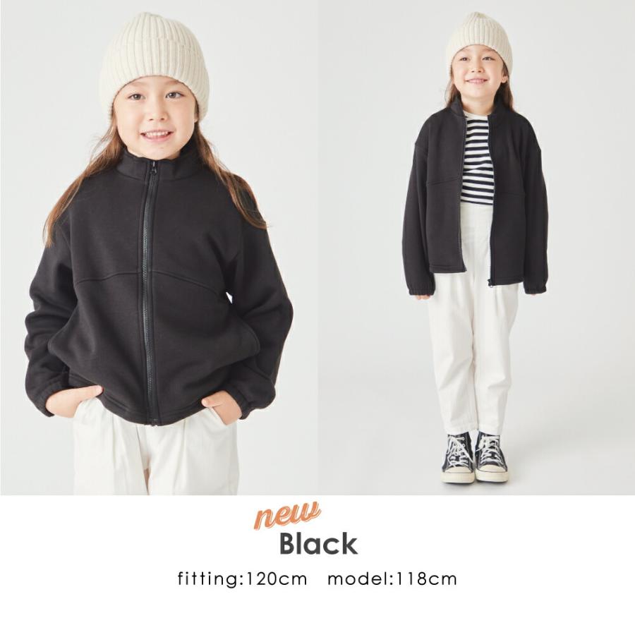 子供服 アウター キッズ ベビー 子供 キッズ服 女の子 男の子 ブルゾン ジャケット ジャンパー 長袖 上着 羽織 フードなし キッズアウター 起毛 | ever closet | 20