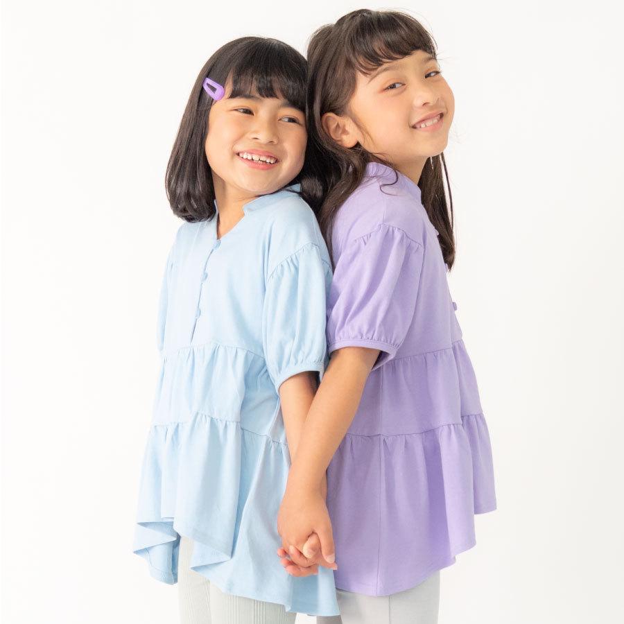 ever closet 【 SALE 32%OFF】子供服 フリルチュニックトップス 半袖 T 