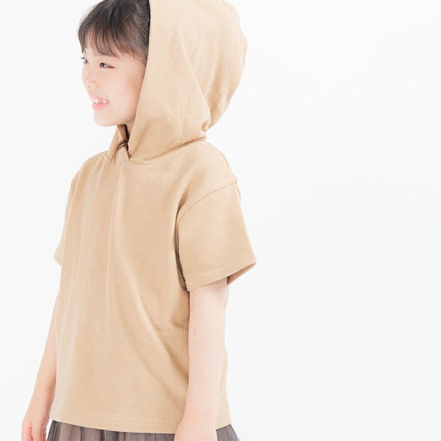 子供服 ユニセックスプルオーバーパーカ 半袖 Tシャツ tシャツ トップス キッズ ベビー 女の子 男の子 おしゃれ 80 90 100 110 120 130 140 150 160 春夏｜evercloset｜17