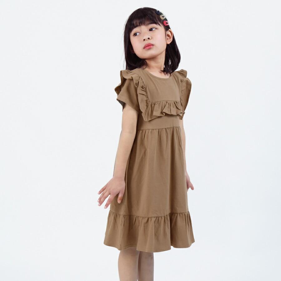 子供服 ワンピース フリルワンピース 半袖 フリル evercloset エバクロ 女の子 キッズ キッズ服 ワンピース フリル 90 100 110 120 130 140 春夏｜evercloset｜13