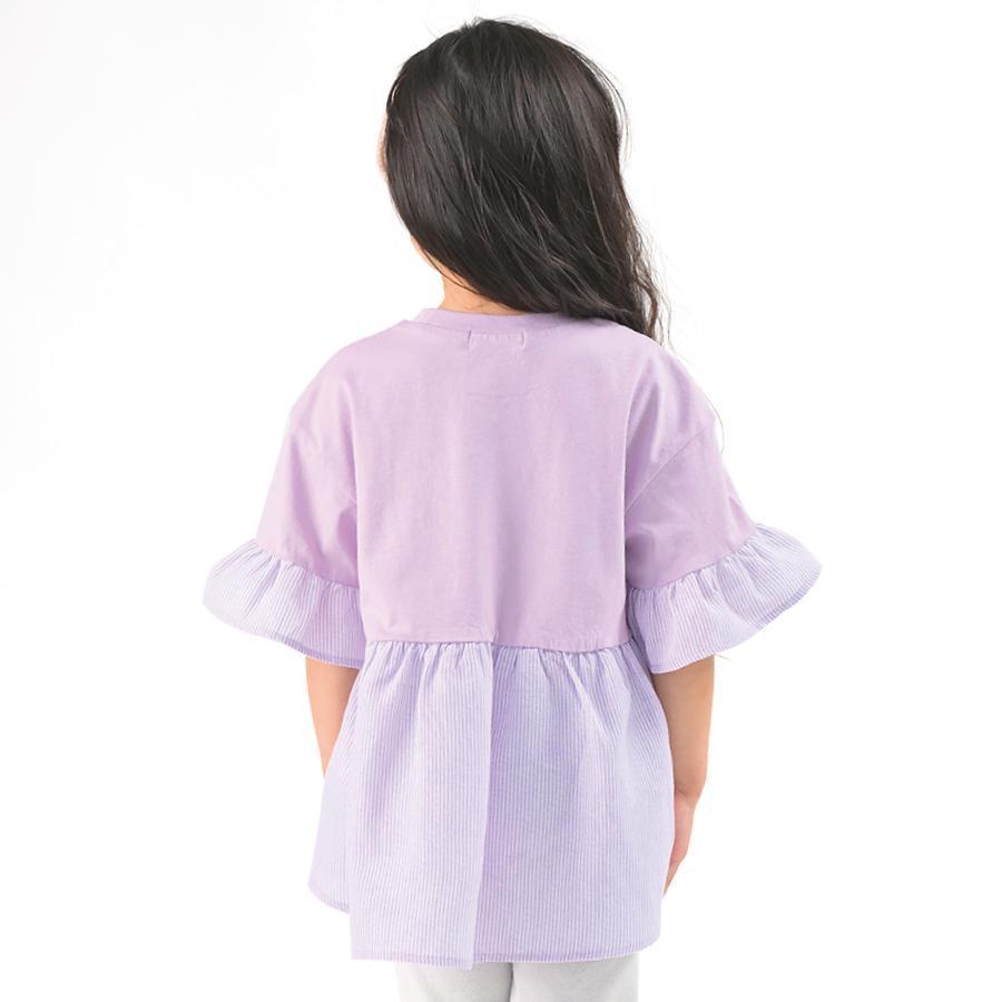 子供服 ふんわり揺れるフレア袖トップス 子ども服 こども服 キッズ 