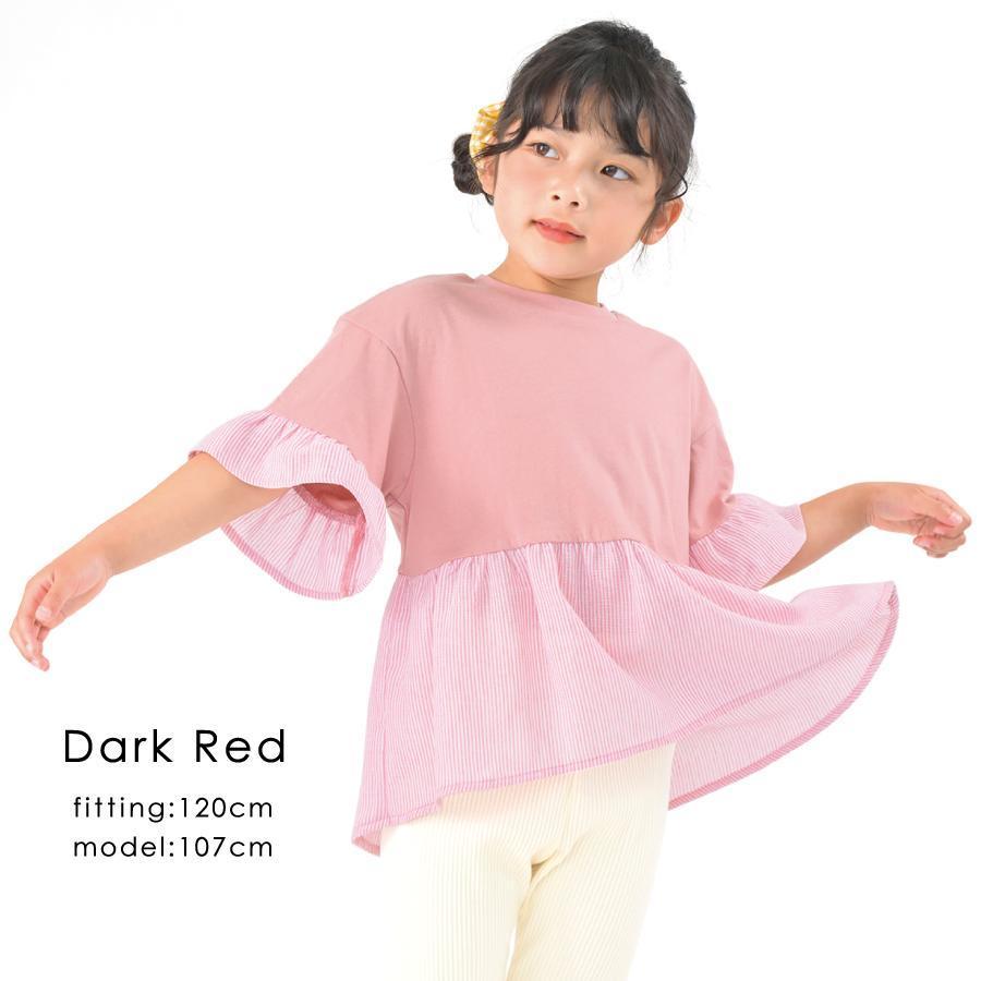 子供服 ふんわり揺れるフレア袖トップス 子ども服 こども服 キッズ 