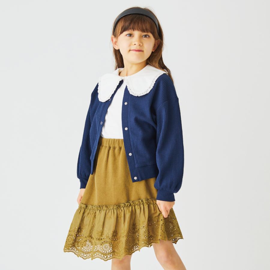 子供服 アシンメトリースカート 女の子  子ども服 キッズ スカート スウェット 90 100 110 120 130 140 綿 コットン  春夏｜evercloset｜22