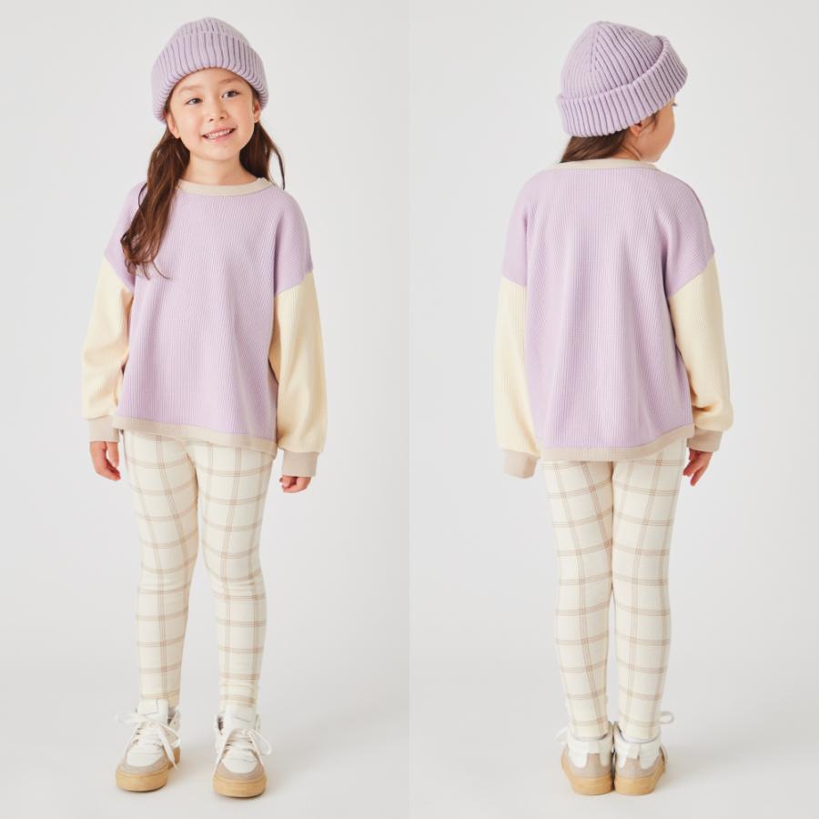 ever closet（エバークローゼット） 子ども服 配色 長袖 Tシャツ