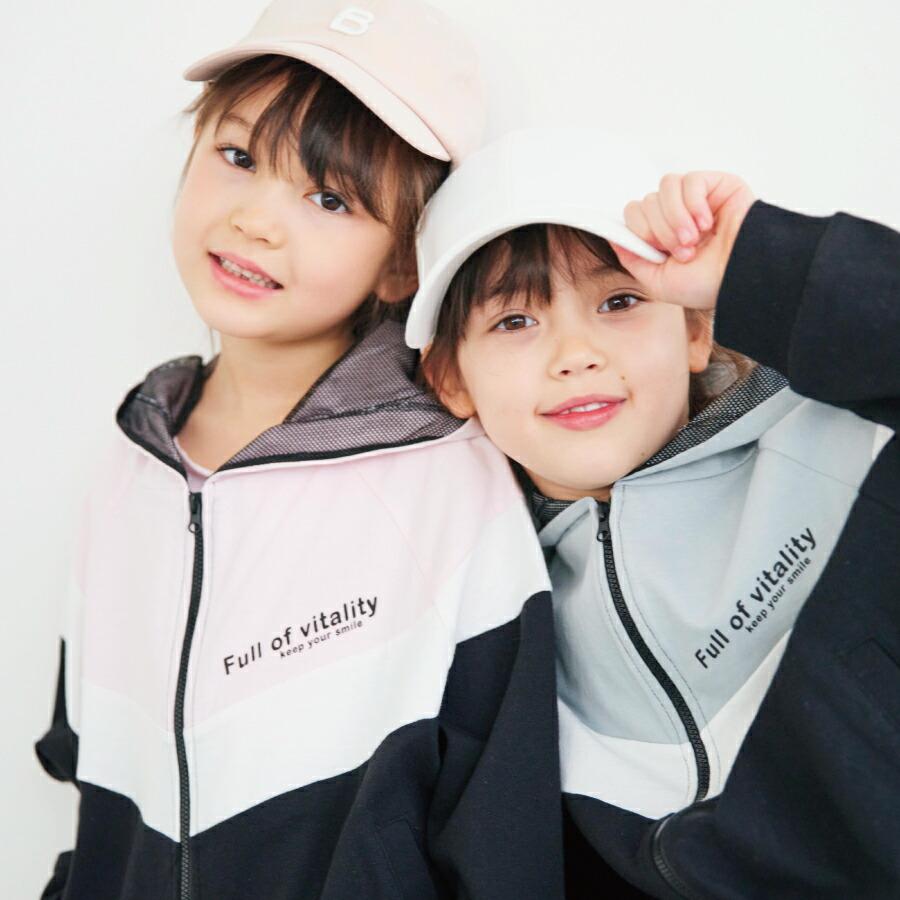 ever closet（エバークローゼット） 子供服 配色 パーカー 長袖 ロンT