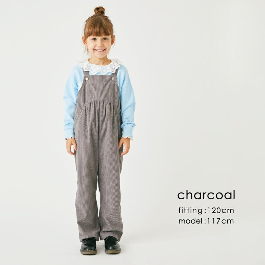 ever closet 子供服 サロペット オーバーオール コーデュロイ 女の子  