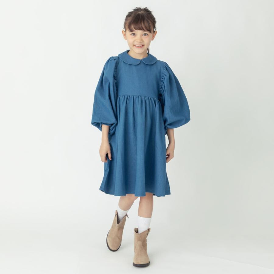 子ども服 ワンピース ベビー キッズ マタニティ デニム 5分袖 春 90 100 110 120 130 140 | ever closet | 12