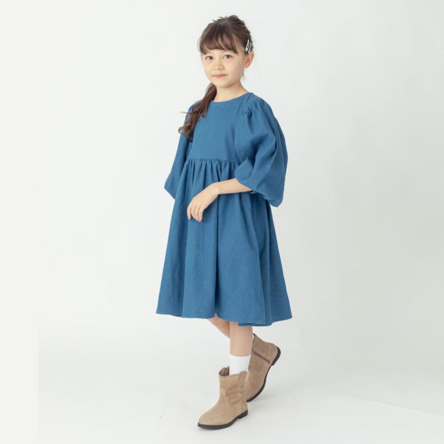 子ども服 ワンピース ベビー キッズ マタニティ デニム 5分袖 春 90 100 110 120 130 140 | ever closet | 14