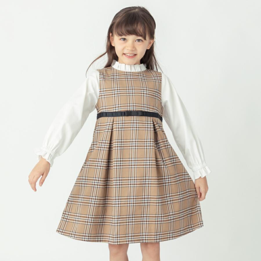 familiar チェック柄長袖ワンピース ワンピース | ファミリア公式サイト