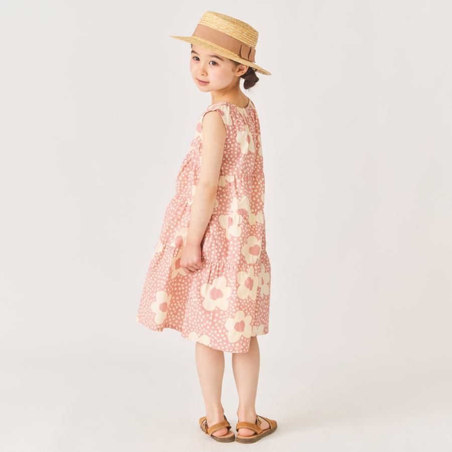 the new society キッズ 花柄 パフスリーブ ワンピース　3y ever closet（エバークローゼット） 子ども服 花柄 ワンピース ベビー