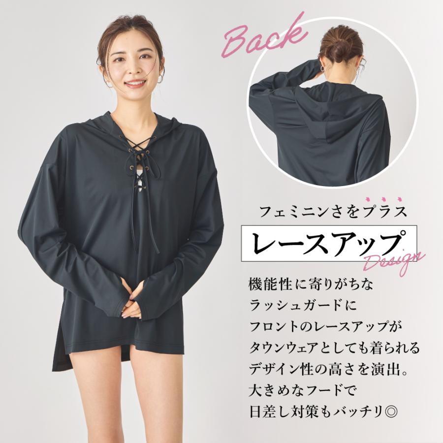 レディースファッション ポンチョ ラッシュガード 水着 トップス