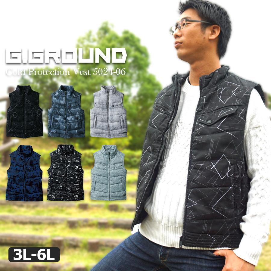 防寒着 作業着 防寒ベスト メンズ 人気 おしゃれ 防寒服 微起毛素材 綿素材 鉄鋼 溶接 火に強い キャンプ q 作業服 G Ground ジーグラウンド 桑和 5024 06 02 5024 06 Big エベレストワーク 通販 Yahoo ショッピング