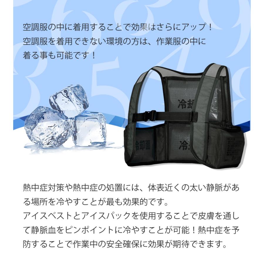 アイトス アイスベスト クールベスト アイスパック4個付き 冷却 アイトス アイスベスト クールベスト アイスパック4個付き 冷却