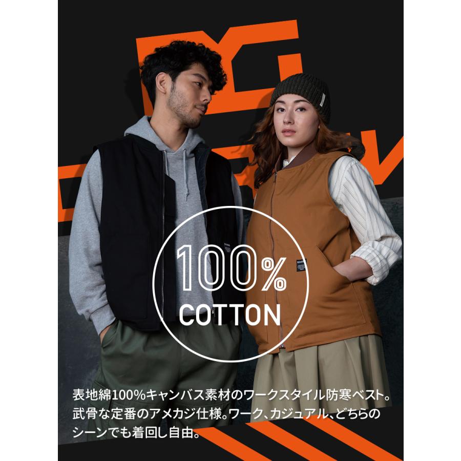 クロダルマ 作業服 防寒着 ベスト メンズ 綿100% 中綿 キルト クロダルマ 作業服 防寒着 ベスト メンズ 綿100% 中綿 キルト