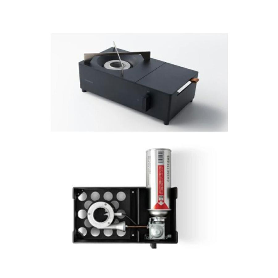 amadana CASSETTE CONRO アマダナ カセットコンロ フルアルミダイキャストボディ 小型カセットコンロ 高火力 屋外 屋内 カセットガス ブラック キャンプ CAMP … | amadana | 02