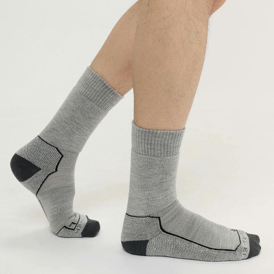 ICEBREAKER アイスブレーカー M HIKE+ MEDIUM CREW ハイク ミディアム クルー メンズ 靴下 ソックス メリノウール 中厚手ソックス パイル地 伸縮性 快適性 ク… | icebreaker | 05