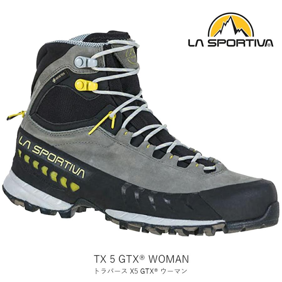 LA SPORTIVA スポルティバ TX 5 GTX WOMAN トラバース X5 GTX レディース GORE-TEX 登山靴 マウンテンシューズ トレッキング ヌバックレザー ビブラム 27J909715 | LA SPORTIVA