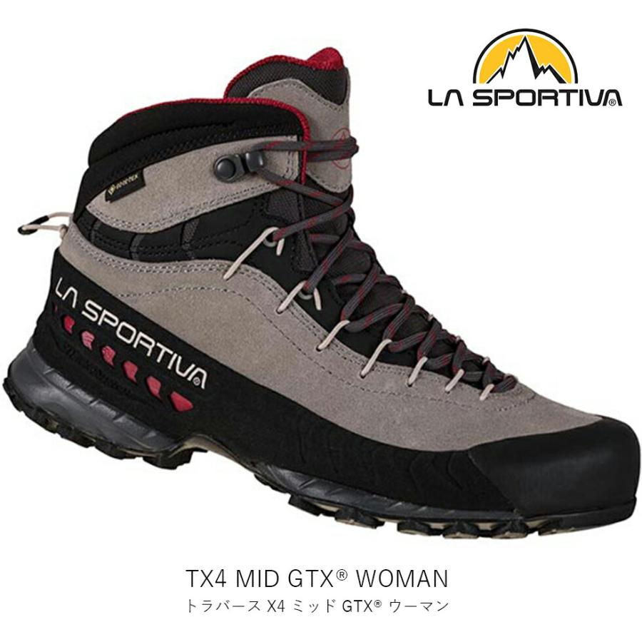 LA SPORTIVA スポルティバ TX4 MID GTX W トラバース X4 ミッド GTX レディース  GORE-TEX 登山靴 マウンテンシューズ トレッキング スウェードレザー ビブラ… | LA SPORTIVA