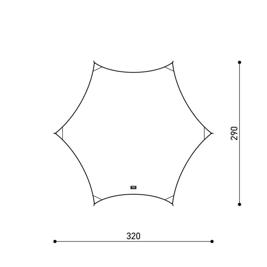 ムラコ muraco HEXA ULTRA GREY ヘキサウルトラグレイ　キャンプ タープ | muraco | 03