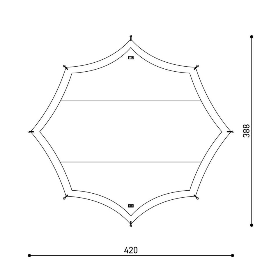ムラコ muraco OCTA 4 GREY オクタ 4 グレイ　キャンプ タープ テント 中型 2-4人 正規品 送料無料 | muraco | 04