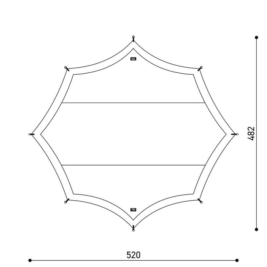 ムラコ muraco OCTA 8 BLACK オクタ 8 ブラック アウトドア キャンプ タープ テント 中型 2-4人 正規品 送料無料 | muraco | 03