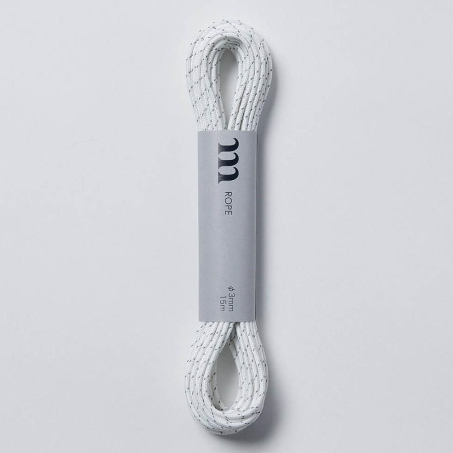 ムラコ muraco REFLECTIVE CORD WT リフレクティブコードホワイト　キャンプ　テント・タープ用ロープ | muraco