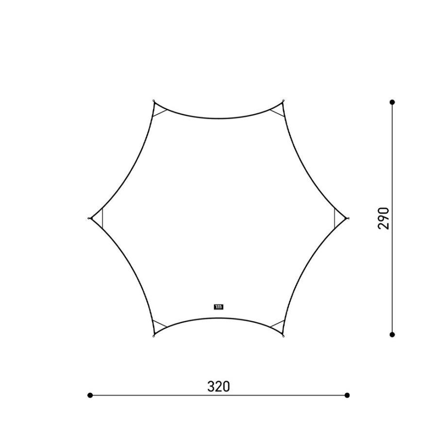 ムラコ muraco HEXA ULTRA BLACK ヘキサウルトラブラック TP005 1-2名用 タープ ソロキャンプ | muraco | 07