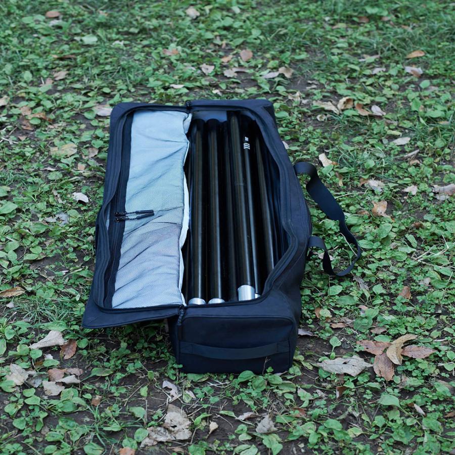 ムラコ muraco POLE CARRIER ポールキャリア CR0010 ポールキャリアー キャリーケース タープポール 運搬 キャンプ アウトドア Black | muraco | 07