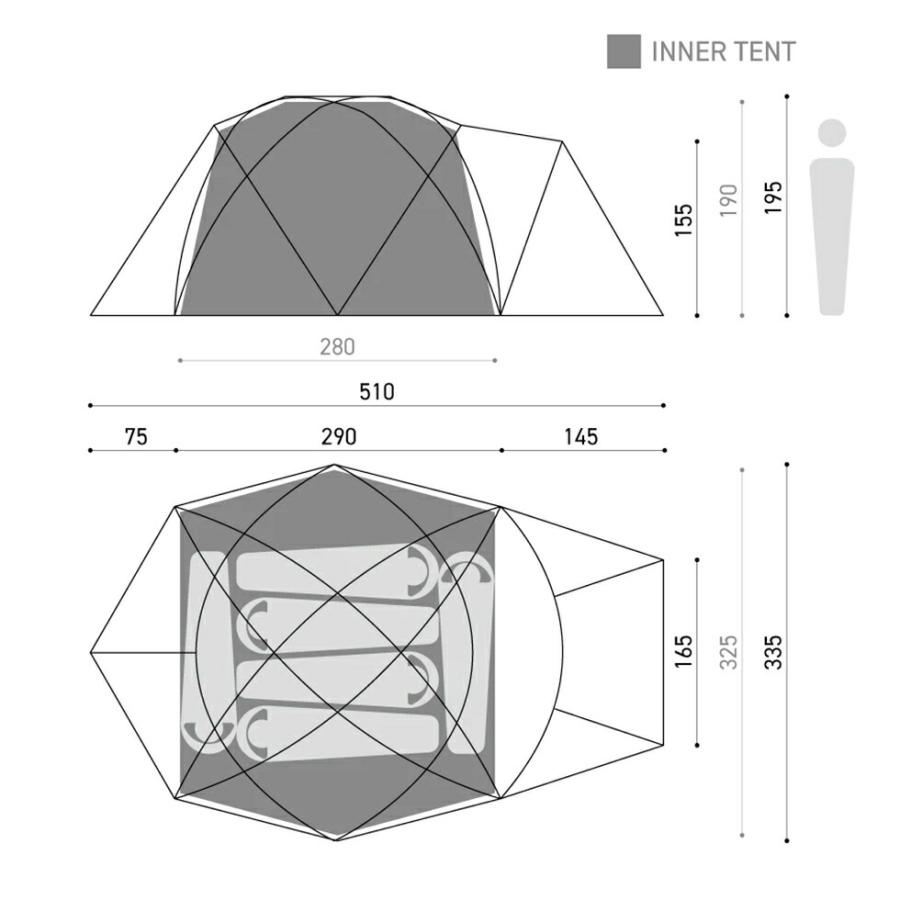 ムラコ muraco GUSTAV 6P グスタフ6P キャンプ アウトドア テント | muraco | 07