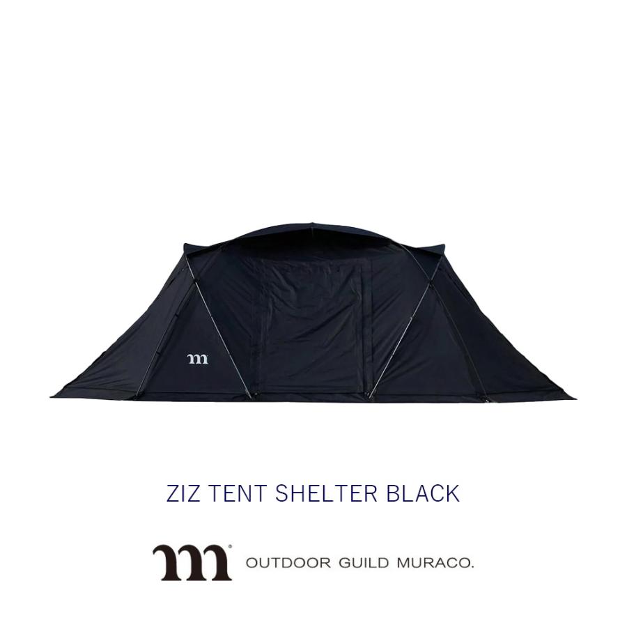 muraco ムラコ ZIZ TENT SHELTER BLACK ジズテントシェルター ブラック | muraco