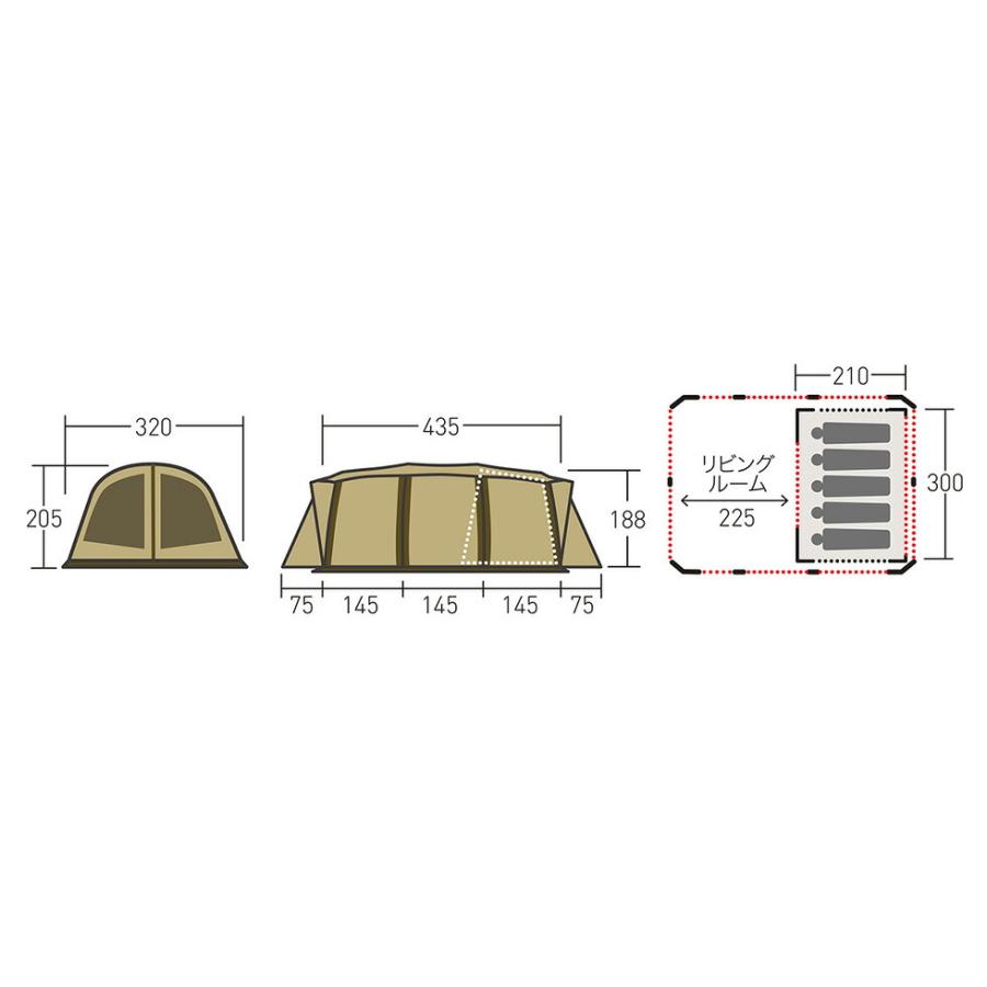 Ogawa Campal オガワキャンパル アポロン Tent テント 5 Persons 5人用 2788｜everfield｜11