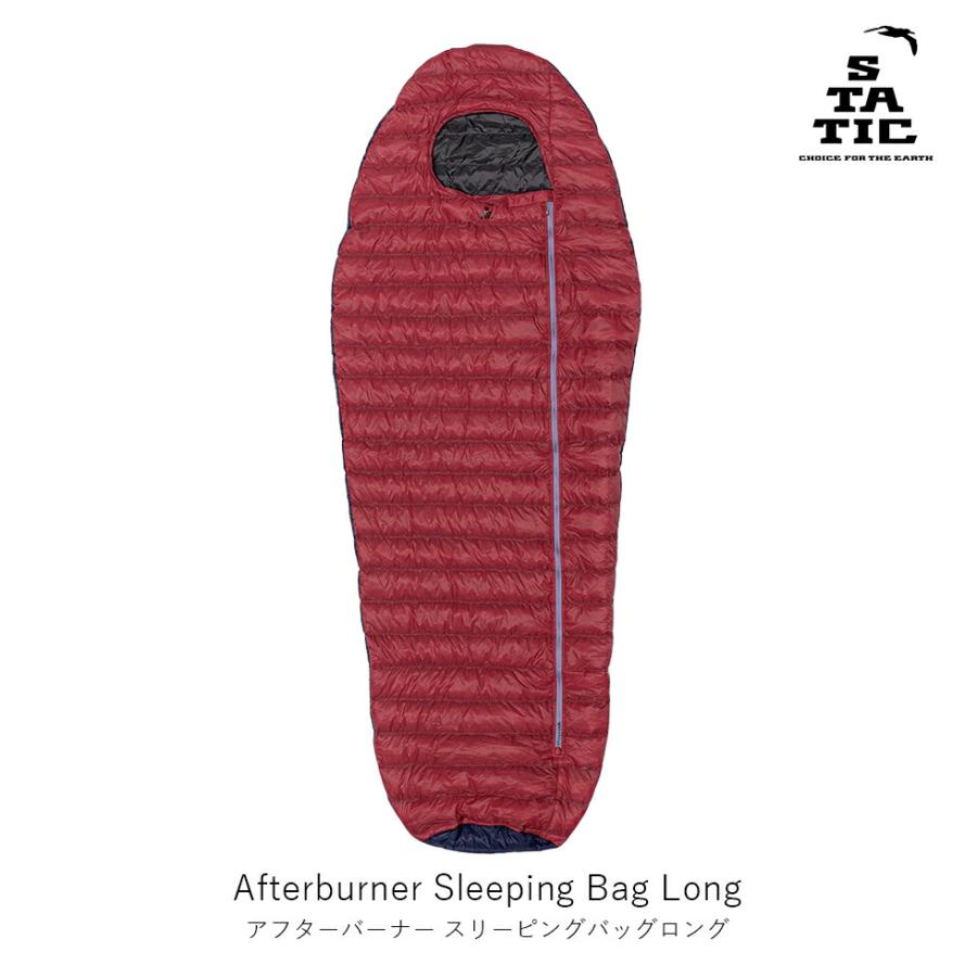 STATIC スタティック アフターバーナー スリーピングバッグ Afterburner Sleeping Bag Long ワイドフィット 化繊綿 3シーズン 寝袋 シュラフ ロングサイズ 登… | 