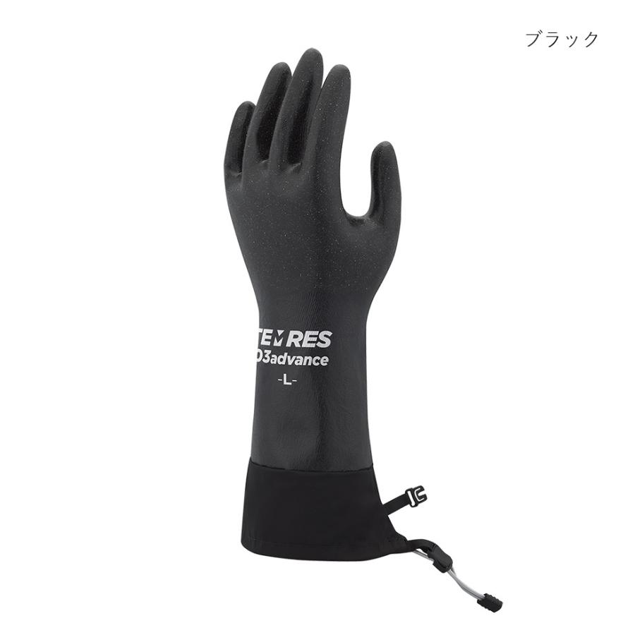 TEMRES テムレス TEMRES 03 ADVANCE BK ショーワ テムレス 03 アドバンスブラック 手袋 透湿防水 グローブ 防水性 透湿性 ポリウレタン アウトドア | grove | 01