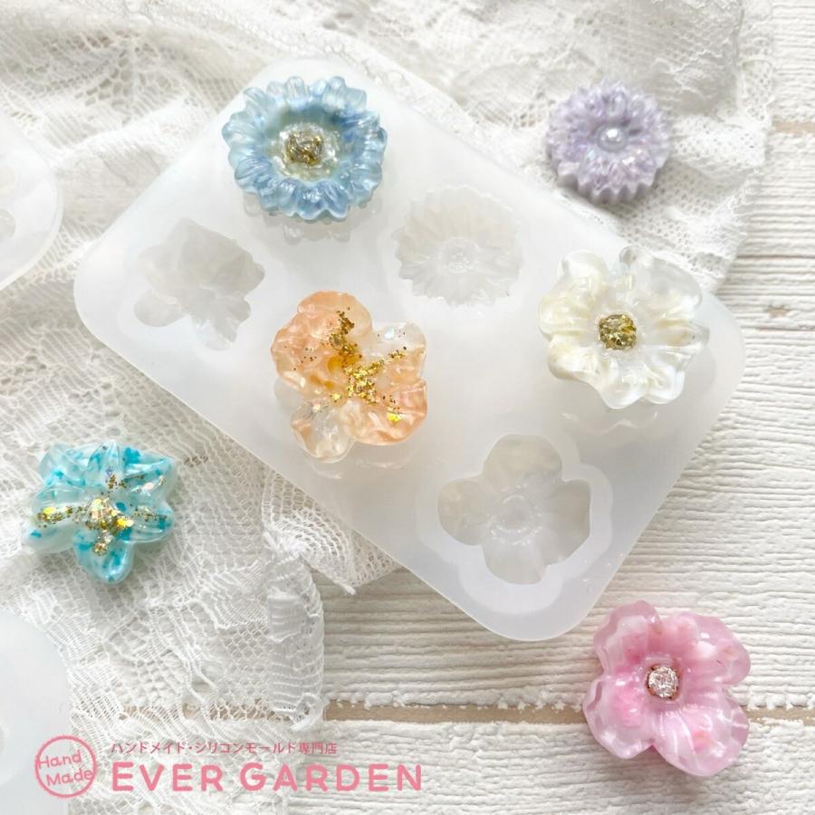 花 18種類 レジン シリコンモールド オルゴナイト Uvレジン アロマストーン 石膏 手作り 石鹸 キャンドル 樹脂 粘土 シリコン モールド シリコン型 38 Egwk 5bzk ハンドメイド専門店 Evergarden 通販 Yahoo ショッピング