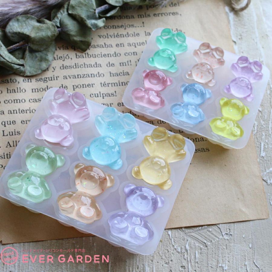 くま 2サイズセット シリコンモールド レジン ミニ 小さい クマ バックチャーム キーホルダー アクセサリー パーツ Uvレジン シリコン モールド 粘土工芸道具、材料 くま 2サイズセット シリコンモールド レジン ミニ 小さい クマ バックチャーム キーホルダー アクセサリー パーツ uvレジン シリコン モールド