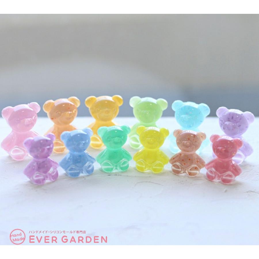 くま 2サイズセット シリコンモールド レジン ミニ 小さい クマ